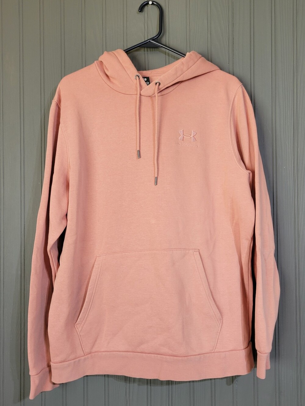 Under Armour Rival Fleece Long Sleeve Hooded Sweatshirt Salmon Women's Large